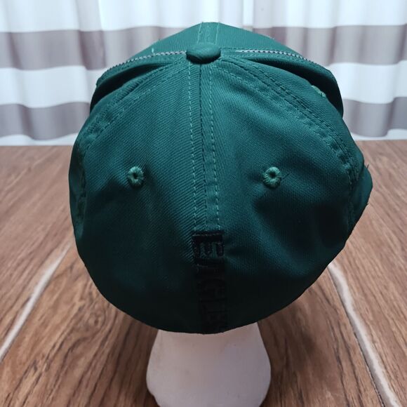 Eastern Michigan Eagles Hat Cap Adult Small Medium S/M Green Stretch Adidas - Picture 4 of 12